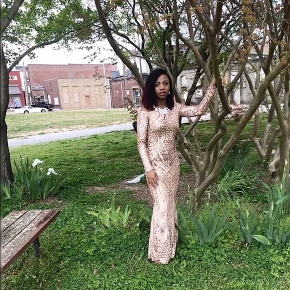 Fashion Nova Dresses & Skirts - Rose Gold Sequin Dress